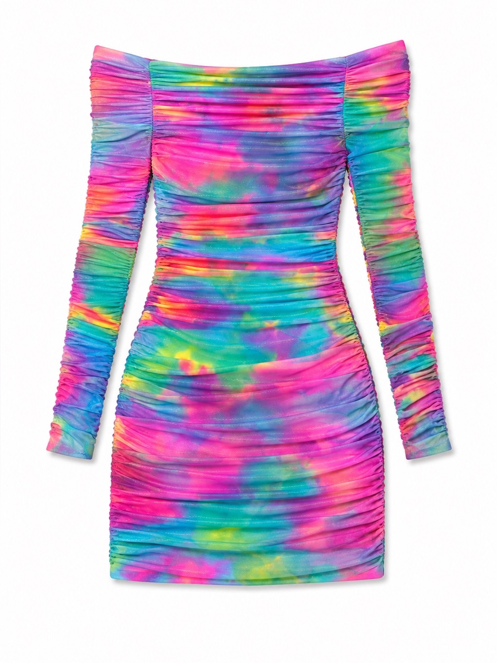 SIES MARJAN *Rare* Khloé Kardashian's Neon Multi Jolene Glitter Dress